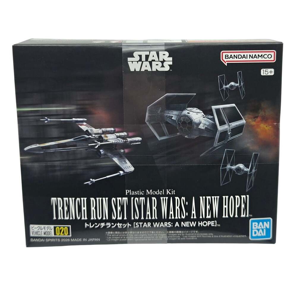 Bandai Star Wars Trench Run Set 020 X-Wing TIE Fighter A New Hope Sealed